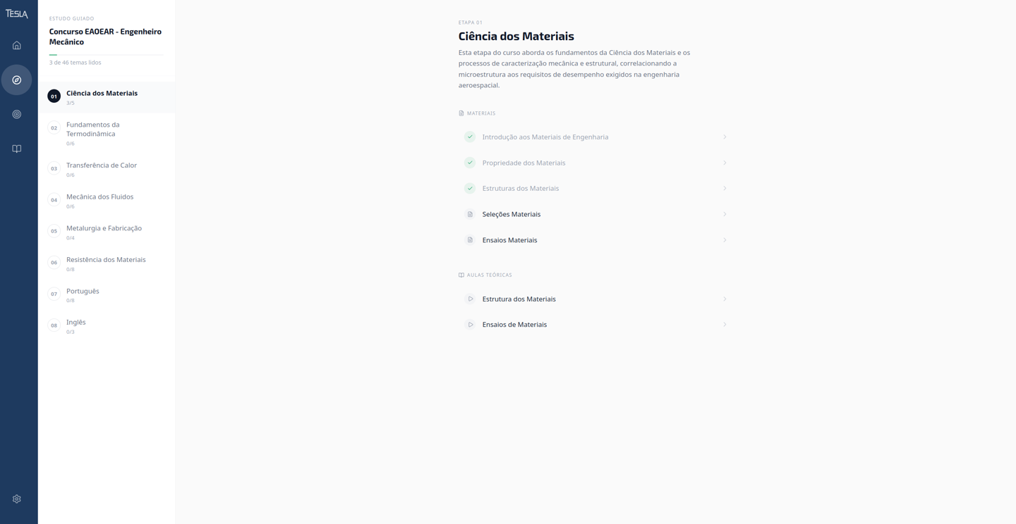 Plataforma Tesla — tela 3